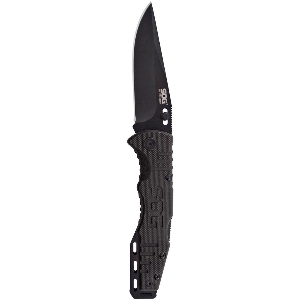 Sog Salute Mini- Black Oxide G10 Folding Knife