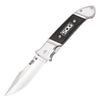 Sog Fielder Folding Knife 3.3" Satin Clip Point Blade Black G10 Handles