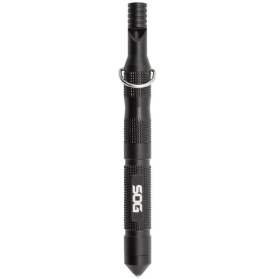 Sog Flint With Safety Whistle Fire Starter Tinder Compartment And Carbide Glass Breaker 4.3