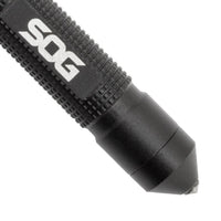 Sog Flint With Safety Whistle Fire Starter Tinder Compartment And Carbide Glass Breaker 4.3" Over