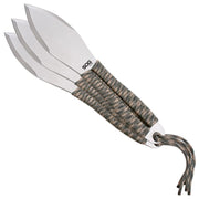 Sog Fling Spear Point Throwing Knives With Paracord-wrapped Handles (3-pack)