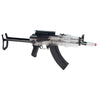 Game Face 76 Electric Full Or Semi-auto Tactical Ak Style Airsoft Carbine (clear)
