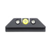 Night Fision Tritium Night Sights For Glock 17/19/34/43/48 - Yellow Front Ring/u Notch Black Rear Ri