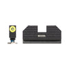 Night Fision Night Sight Set For Glock 17/19/34 Yellow Front Ring/black Rear Rings