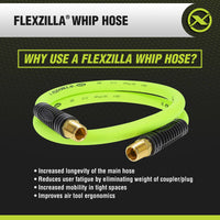 Flexzilla Whip Hose With Swivel 1/2" X 4'