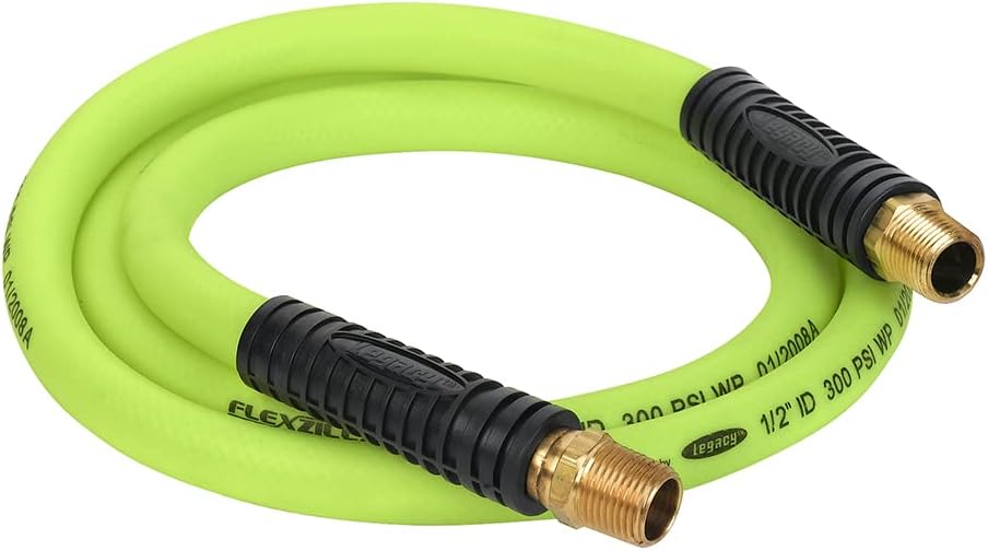 Flexzilla Whip Hose With Swivel 1/2 X 6 1/2 Mnpt Swivel X 1/2 Mnpt Fittings