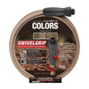 Flexzilla® Colors™ Swivelgrip® Garden Hose 5/8" X 50' 3/4"-11 1/2 Ght Fittings Brown Mulch(boxed)