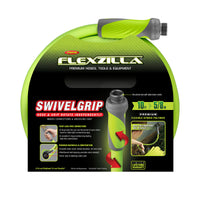 Flexzilla® Swivelgrip® Garden Lead-in Hose 5/8"x10' 3/4"-11 1/2 Ght Fittingszillagreen® (boxed)
