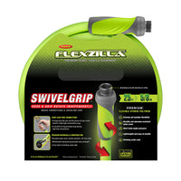 Flexzilla® Swivelgrip® Garden Hose 5/8" X 25' 3/4" - 11 1/2 Ght Fittings Zillagreen® (boxed)