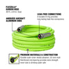 Flexzilla® Garden Hose 3/4" X 50' 3/4" - 11 1/2 Ght Fittings Zillagreen® (boxed)