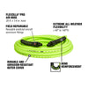 Flexzilla® Pro Air Hose 1/4" X 25' 1/4" Mnpt Fittings Zillagreen®