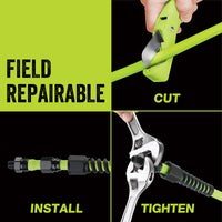 Flexzilla® Pro Air Hose 3/8" X 100' 1/4" Mnpt Fittings Zillagreen™