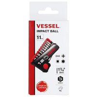 Vessel Impact Ball Torsion Bit Set In Pop-up Case (10+1 Piece Set)
