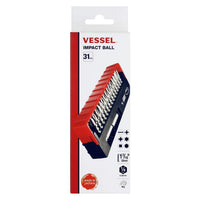 Vessel Impact Ball Torsion Bit 30+1 Pc. Set In Slide Case No.ib31p02u