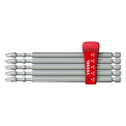 Vessel Impact Ball Torsion Cross-point Jisdrive* +2 X 150mm Bits With Mag Charge Holder (5 Piece)