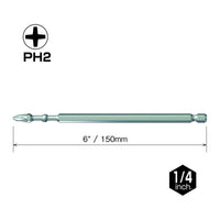 Vessel Impact Ball Torsion Cross-point Jisdrive* +2 X 150mm Bits With Mag Charge Holder (5 Piece)