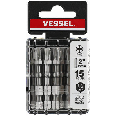 Vessel Impact Ball Torsion Bit  Ph2x50 15pc. (case)
