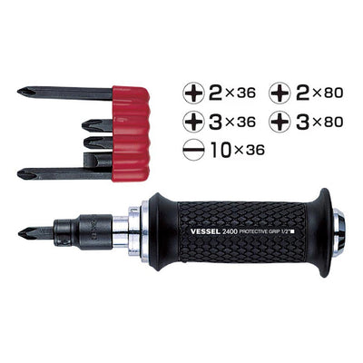 Vessel Manual Impact Driver With Cushion Grip Handle 5/16