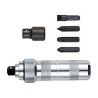 Vessel Manual Impact Driver 8mm (5/16″) Hex & 1/2″ Sq Drive Set (5 Piece Set)