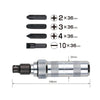 Vessel Manual Impact Driver 8mm (5/16″) Hex & 1/2″ Sq Drive Set (5 Piece Set)