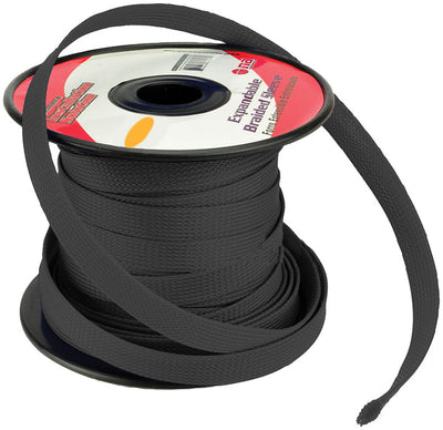 Installation Solution Expandable Braided Sleeve Black 1/4