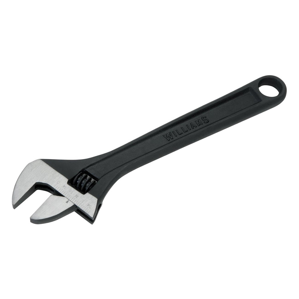 Williams 6" Adjustable Wrench With Black Phosphate Finish