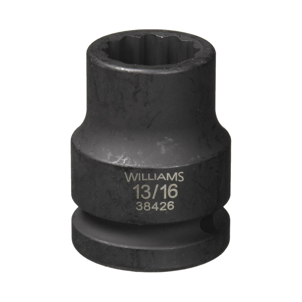 Williams 3/4" Drive Shallow 13/16" Impact Socket 12 Point