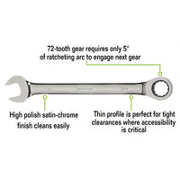 Williams Sae Ratcheting Combination Wrench Set (9-piece)