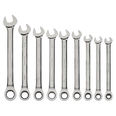Williams Sae Ratcheting Combination Wrench Set (9-piece)