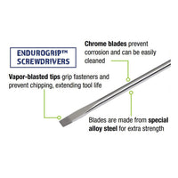 Williams Endurogrip Screwdriver: Slotted 3/8" X 8" With Hex Bolster