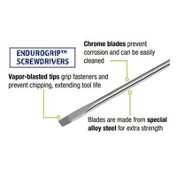 Williams Endurogrip Screwdriver: Slotted 7/16" X 10" With Hex Bolster
