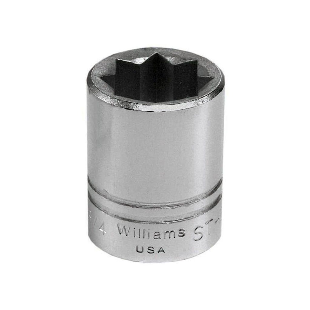 Williams 1/2″ Drive Shallow 3/4″ Socket 8 Point