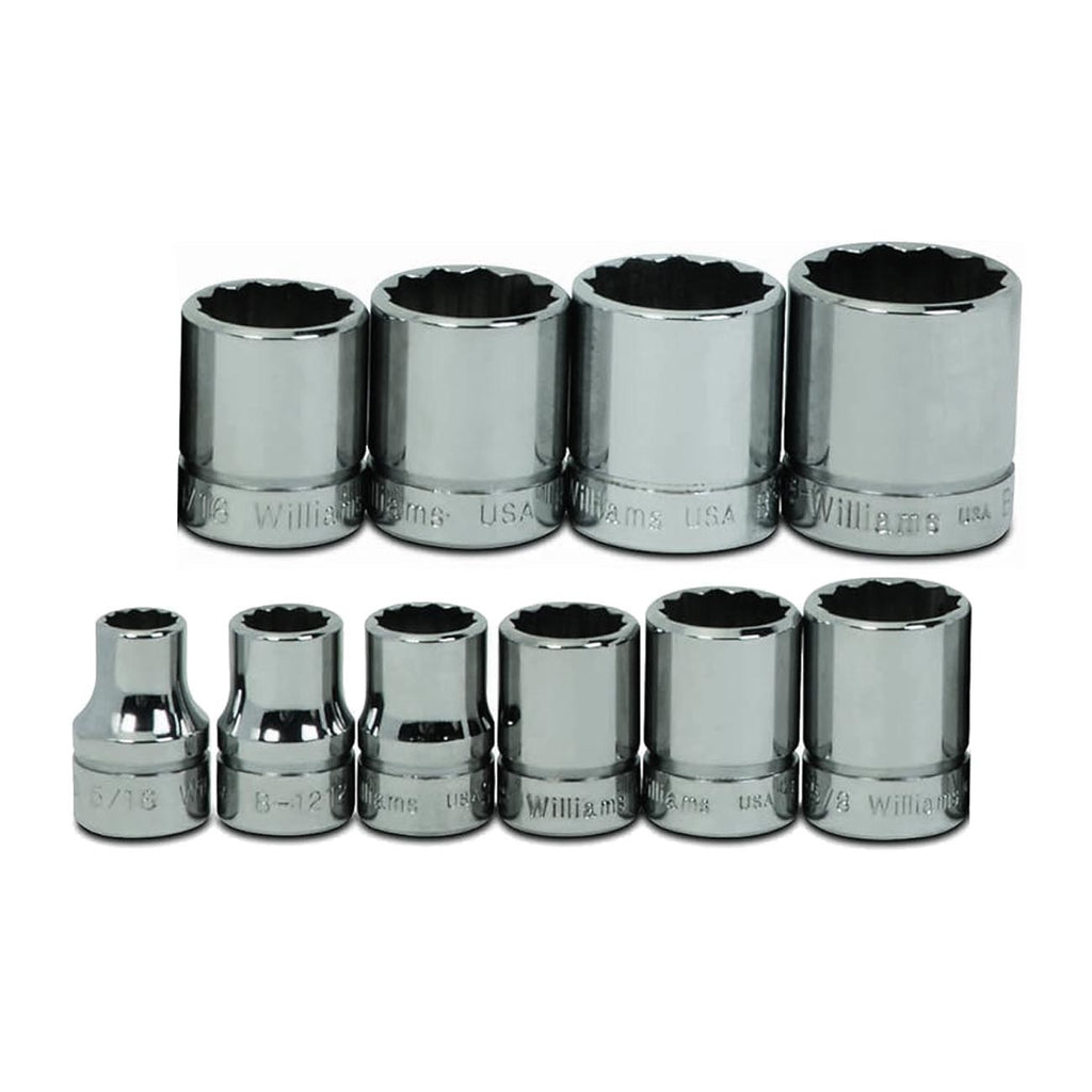 Williams 3/8" Drive Shallow Sae Socket Set 12-point (10 Piece)