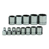 Williams 3/8" Drive Shallow Sae Socket Set On Clip Rail  12-point (13 Piece)