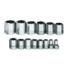 Williams 1/2″ Drive Shallow Sae Socket Set On Clip Rail 8-point (14 Piece)