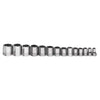 Williams 1/2″ Drive Shallow Sae Socket Set On Clip Rail 8-point (14 Piece)