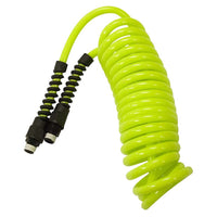 Flexzilla Polyurethane Recoil Hose 1/4in X 15ft W/ 1/4in Mnpt Fittings