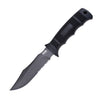 Sog Seal Pup Fixed 4.75" Powder Coated Combo Blade Grn Handles Kydex Sheath