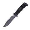 Sog Seal Pup Fixed 4.75" Powder Coated Combo Blade Grn Handles Nylon Sheath