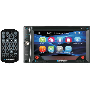 Blaupunkt Double Din Dvd/cd Receiver With 6.2" Touch Screen And Bluetooth