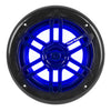 Power Acoustik Marine 6.5" 2-way Speakers With Blue Led White & Black Grills