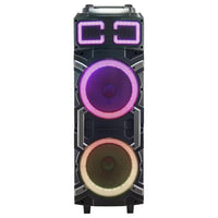 Maxpower 2 X 10"karaoke Trolley Speaker With X-bass Bluetooth & Rechargeable Battery