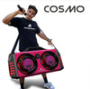 Maxpower Portable Dual 8" Karaoke Bluetooth Speaker With Flashing Led Lights (red)