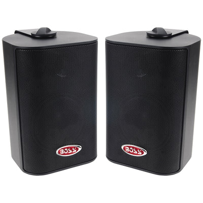 Boss Audio Marine 3-way Box Speakers With 4” Woofer (black)