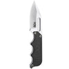 Sog Instinct Knife-non-folding 2.3" Blade-black And Silver Handle-satin Finish