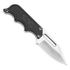 Sog Instinct Knife-non-folding 2.3" Blade-black And Silver Handle-satin Finish