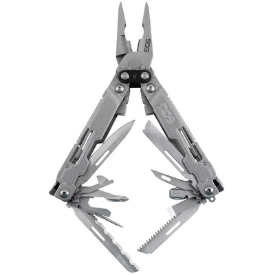 Sog Poweraccess Deluxe Multi-tool With 21 Tools And 12-piece Bit Kit Nylon Sheath