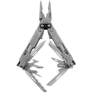 Sog Poweraccess Deluxe Multi-tool With 21 Tools And 12-piece Bit Kit Nylon Sheath