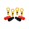 Audiopipe Ring Terminals 4 Gauge Gold Plated (2 Pair)