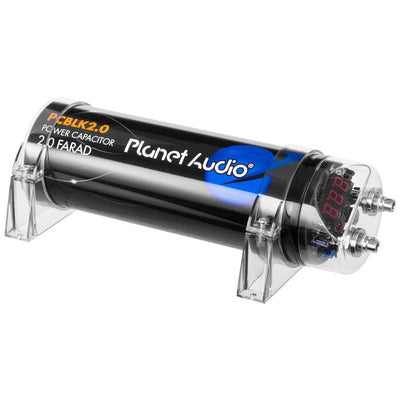 Planet 2.0 Farad Capacitor Digital Volt Meter Black